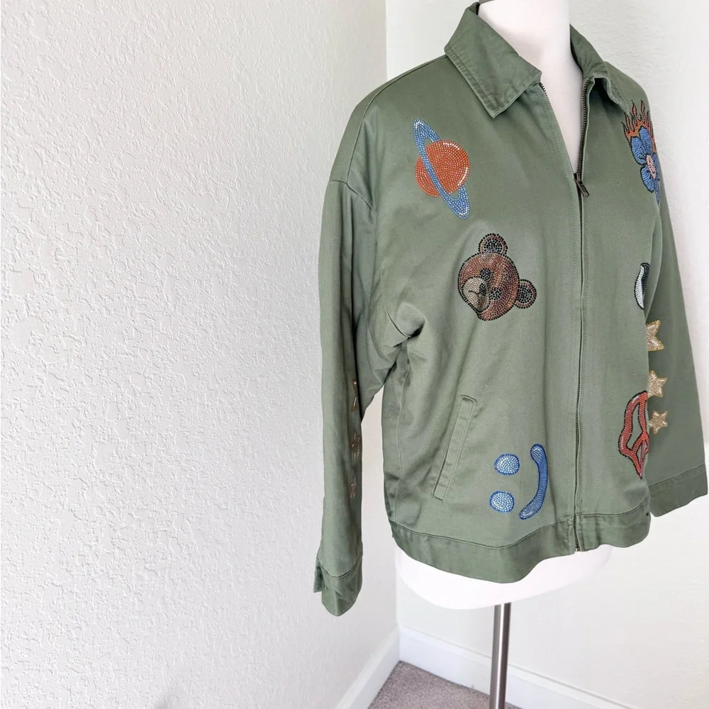 Forever 21 Unisex Rainbow Jacket